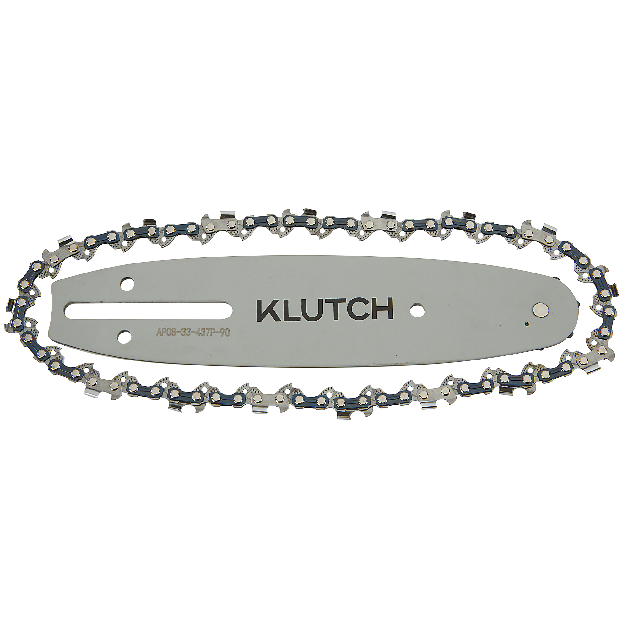 Klutch 8in. Bar and Chain for Pole Saw, 8in.L Bar, 10ft. Operating Height